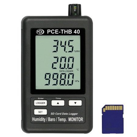 Pce Instruments Climate Meter, 0 to 50°C / 32 to 122°F PCE-THB 40